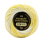 WONDERFIL ELEGANZA VARIEGATED PERLE 8 GOLDEN WHEAT  1078
