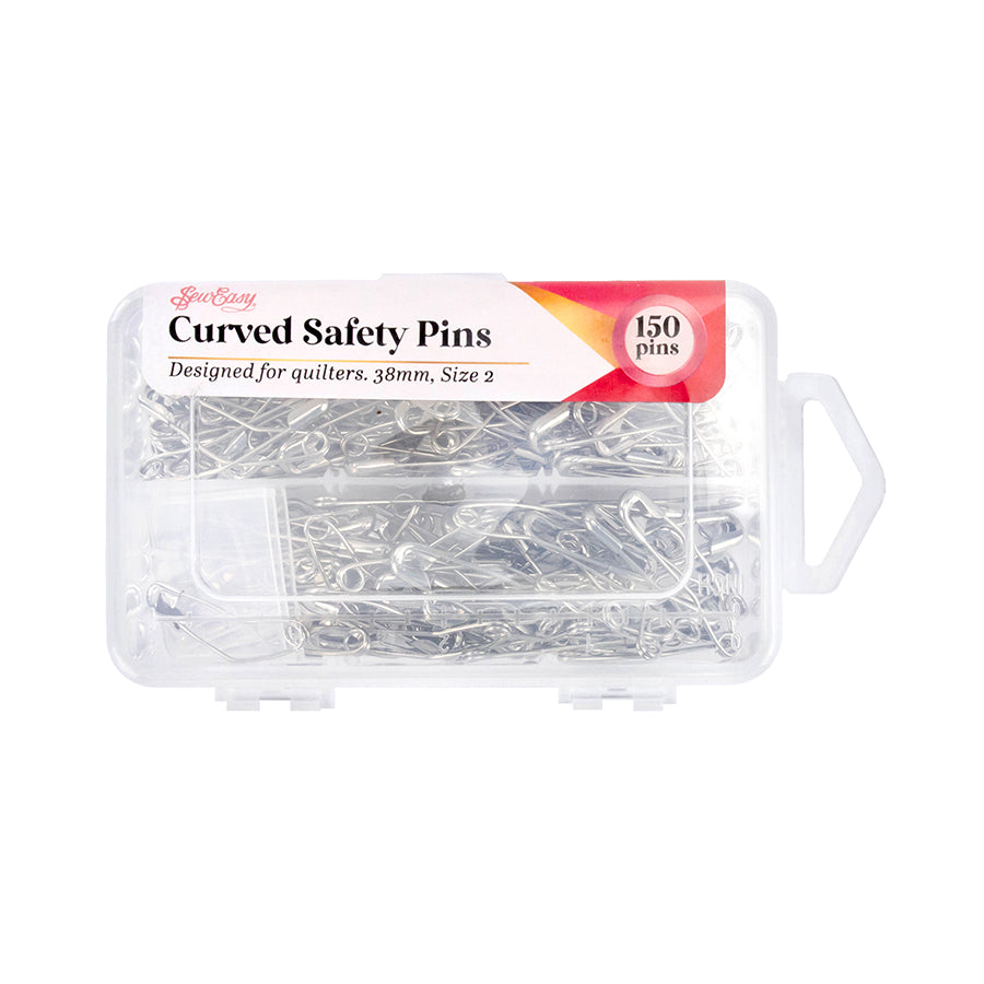 Curved Safety Pins Size 2 150 pins