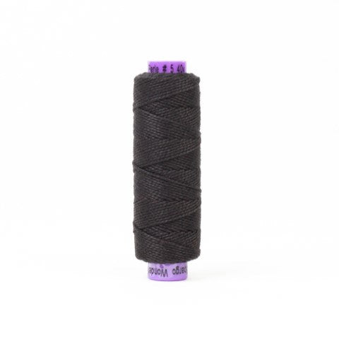 WONDERFIL ELEGANZA PEARL COTTON SIZE 5  05 BLACK TIE