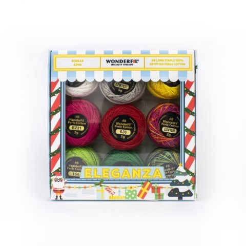 WONDERFIL MODERN CHRISTMAS PEARL COTTON 8 LIMITED EDITION