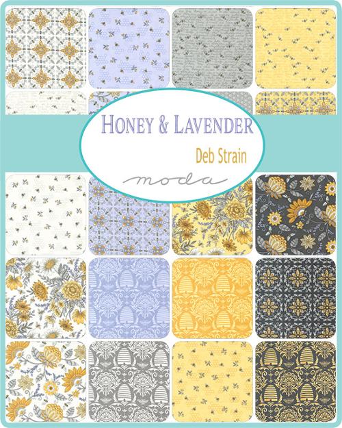 Honey and Lavender Bumble Bee Tiles Charcoal M56081 17