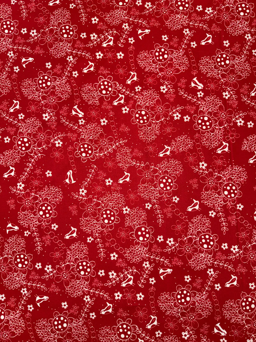 RED VELVET BY LYNETTE ANDERSON  COL 1 RED BIRDS