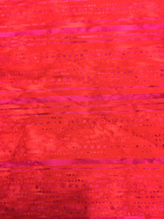 ROCK CANDY BATIK STRIPED DOTS LIPSTICK RED