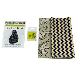 KOKKA TEAR DROP BAG PATTERN & FABRIC KIT
