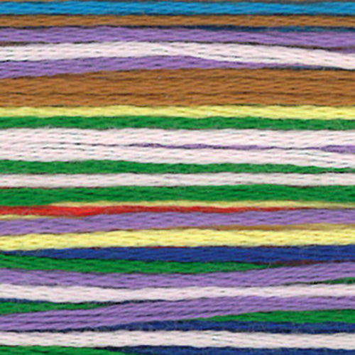 Cosmo Embroidery Threads Colour 258 Variegated