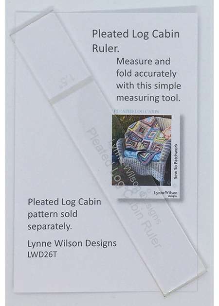 Paper Log Ruler PLEATED LOG CABIN RULER. – Kookaburra Quilts