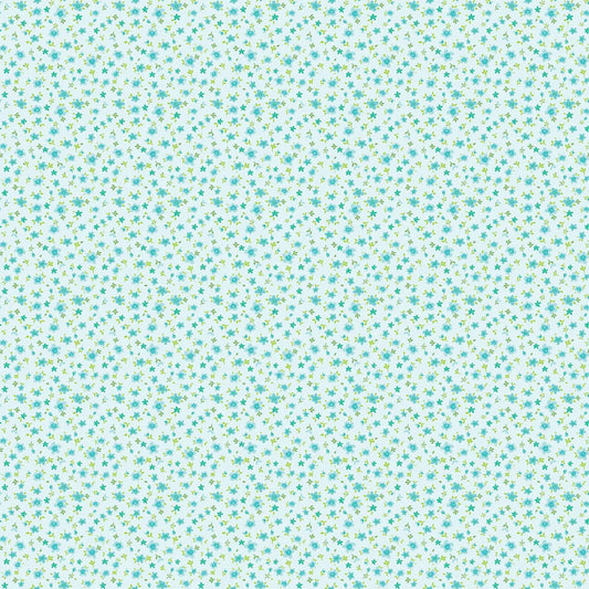 MARKET DAY TINY FLOWERS TEAL
