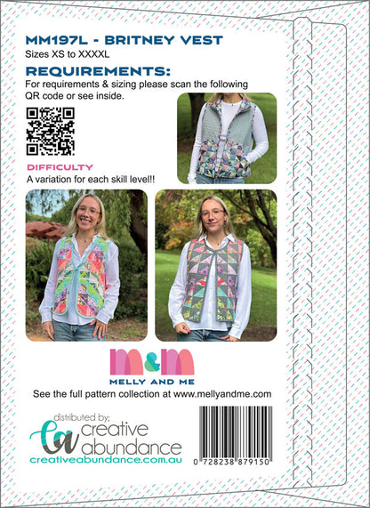 BRITNEY VEST SIXE XS TO XXXXL