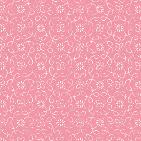 YOURS TRULY DOTTED SCROLLS PINK