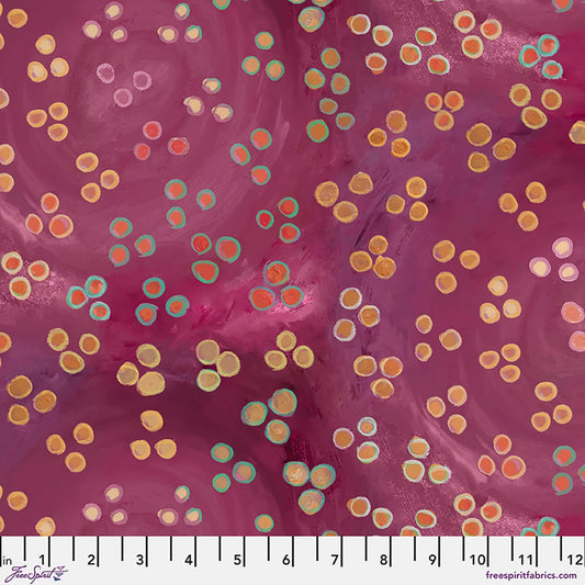 BIRDS OF A FEATHER BY HELEN GODDEN  DOTS RASPBERRY
