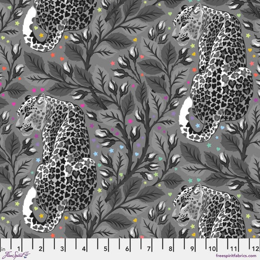 TULA PINK TRUE   GRAY WORK 258 SHADOW