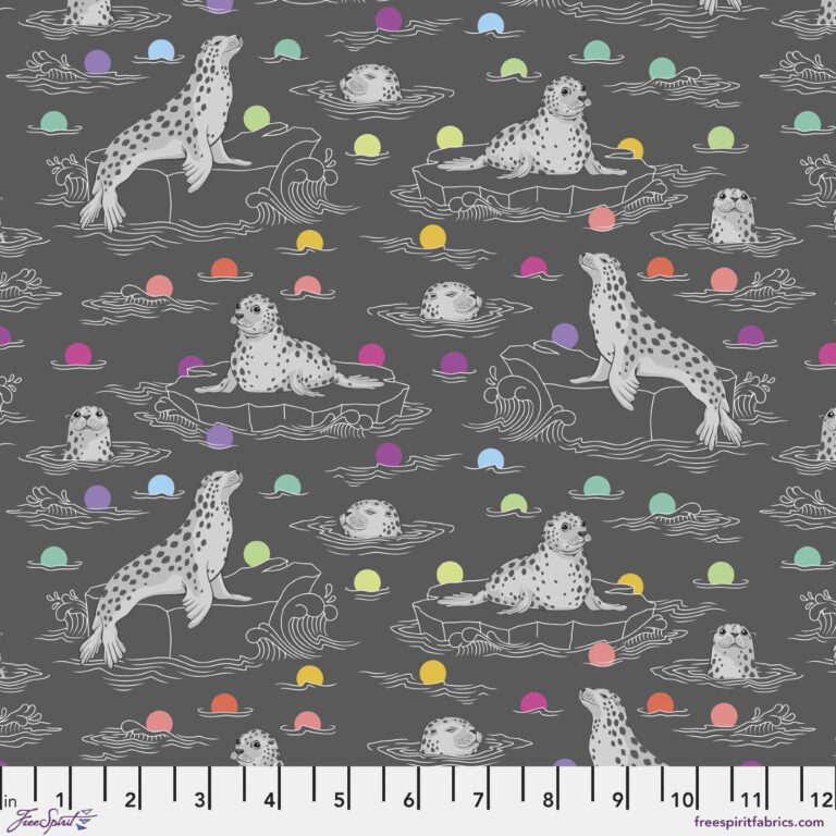 TULA PINK TRUE   GRAY WORK 259 CARBON