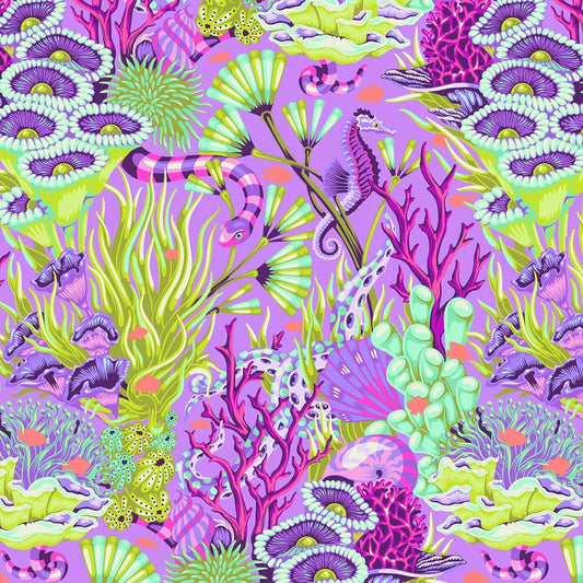 TULA PINK FLORAL REEF PRE ORDER 264 ULTRAVIOLET