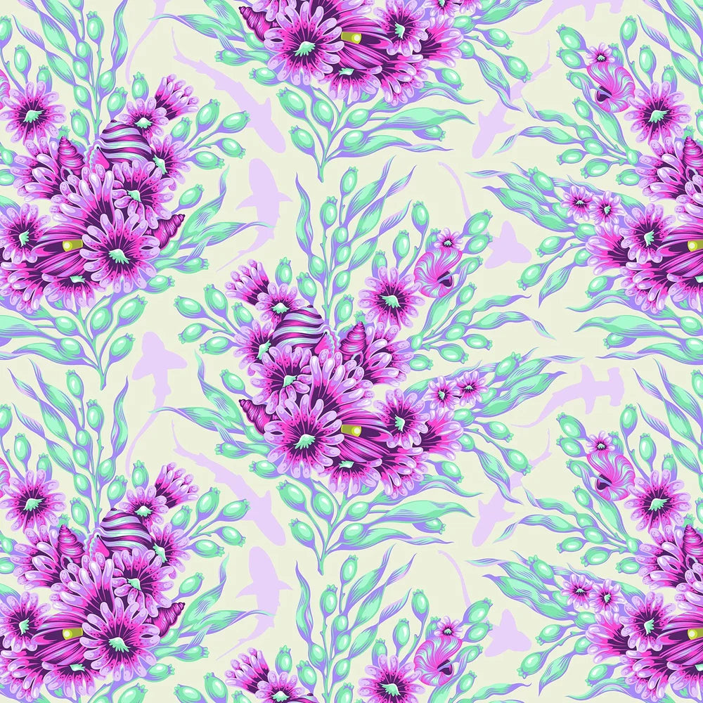 TULA PINK FLORAL REEF PRE ORDER 267 ULTRAVIOLET