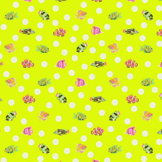 TULA PINK FLORAL REEF PRE ORDER 268 SEAGRASS