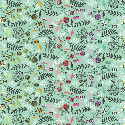 TULA PINK PRINCE CHARMING DEJA VU SWEET MINT