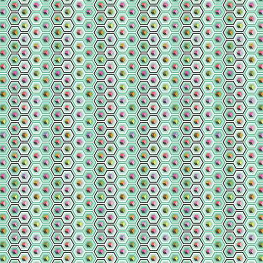 TULA PINK PRINCE CHARMING DEJA VU SWEET MINT