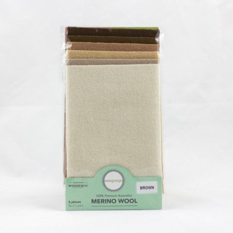 WONDERFIL MERINO WOOL  BROWN 1/64