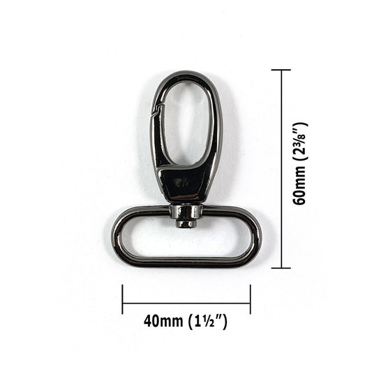 SWIVEL SNAP HOOK 40MM ( 1 1/2 IN ) (2 PACK)