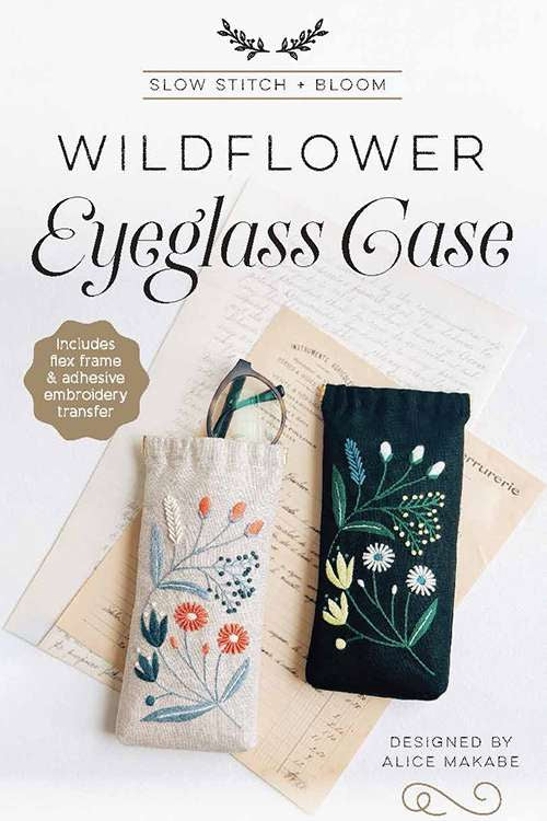 WILD FLOWER EYEGLASS CASE