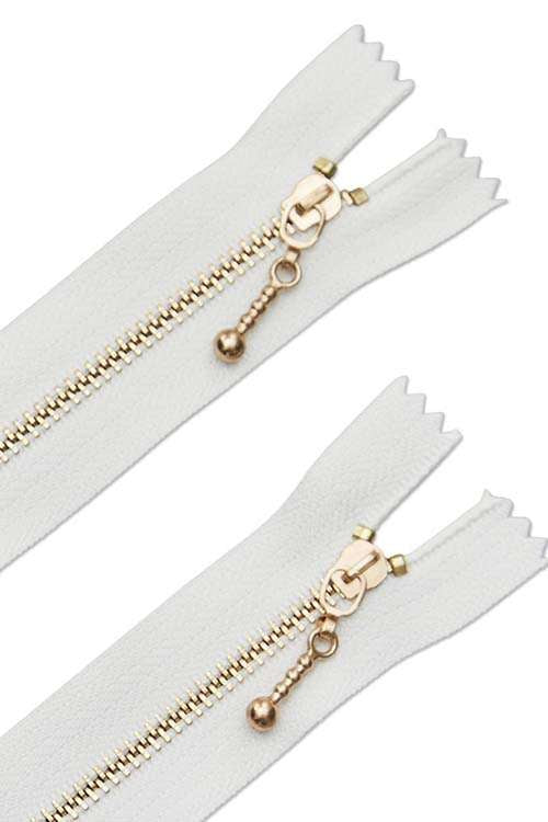 8" ROSE GOLD DROPLET PULL ZIPPER (2 PK)