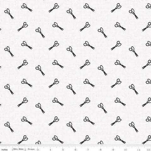 BLUE BLOOMS & THREADS WHITE