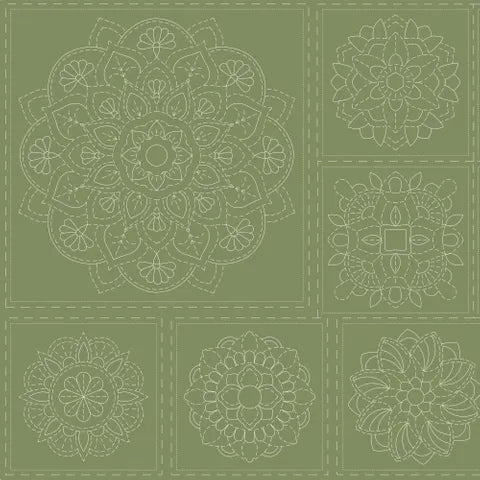 Mandala Stitchery Panel  JUNGLE NIGHTS