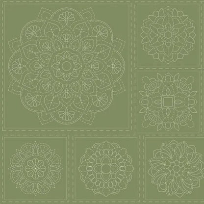 Mandala Stitchery Panel  JUNGLE NIGHTS