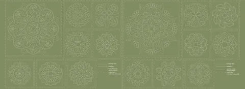 Mandala Stitchery Panel  JUNGLE NIGHTS