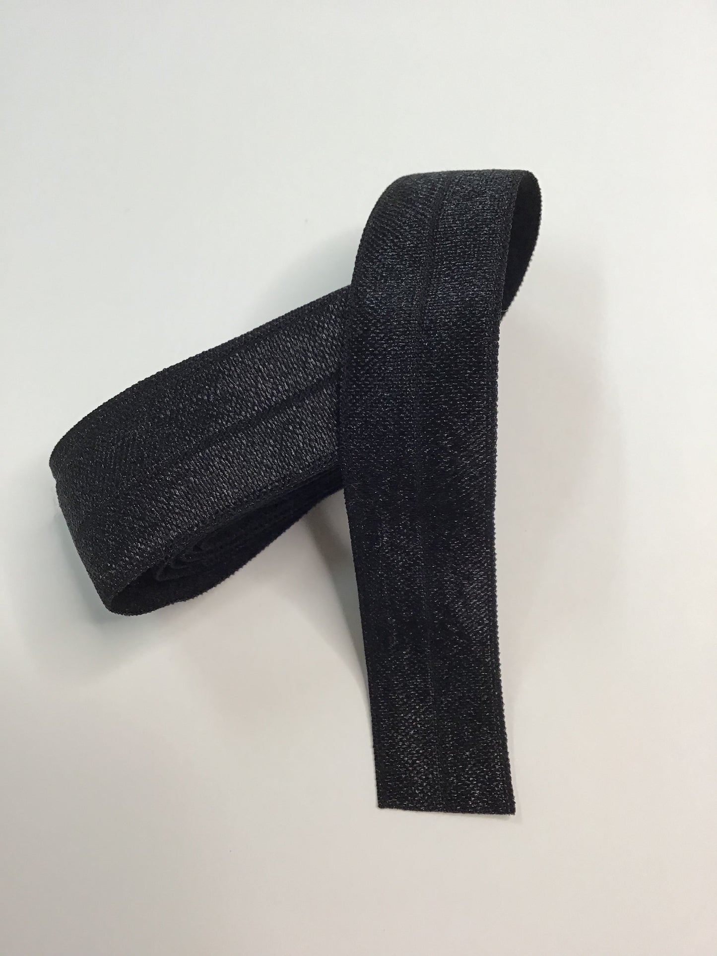 20mm Fold Over Elastic Black