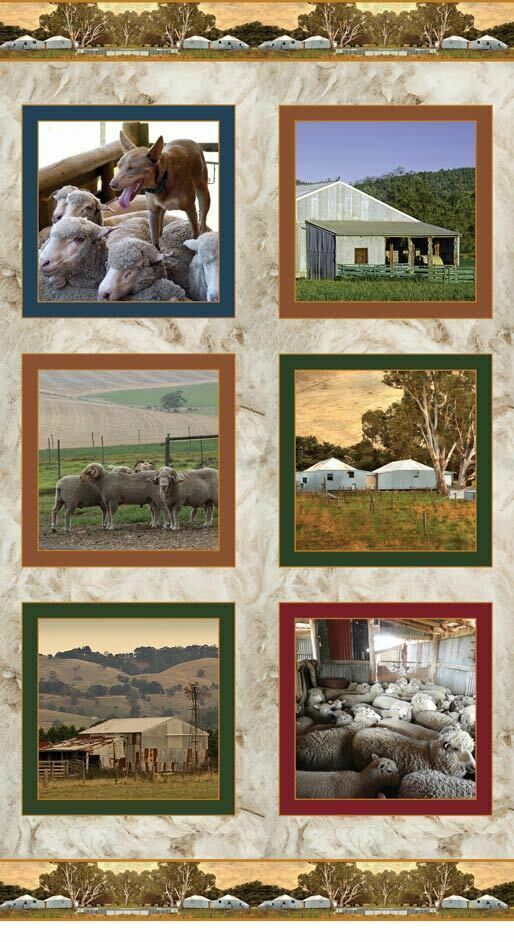 Merino Muster Australian Sheep Farm