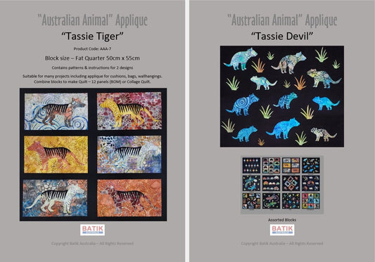 Tassie Tiger & Tassie Devil pattern